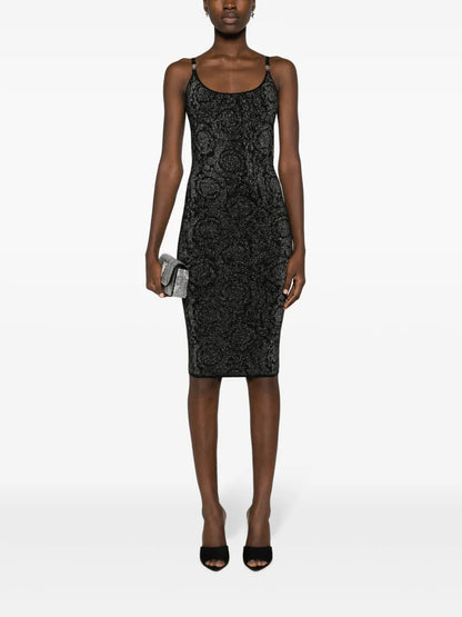 Barocco Knitted Lurex Dress