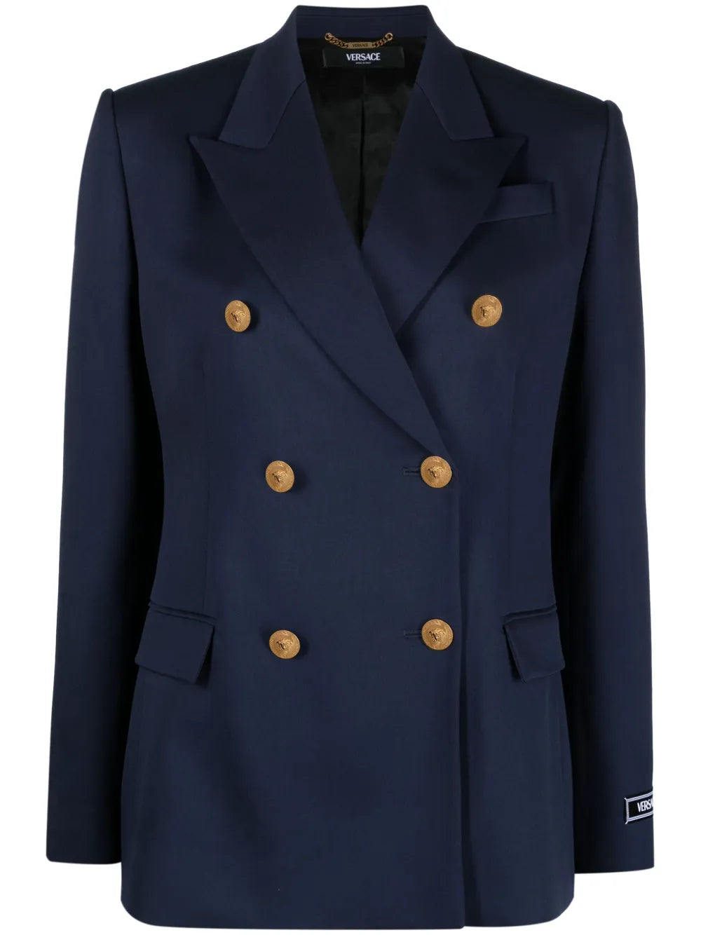 Medusa Head-Buttons Wool Blazer