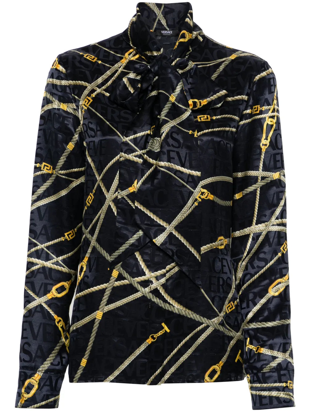 Rope-Print Buttoned Shirt