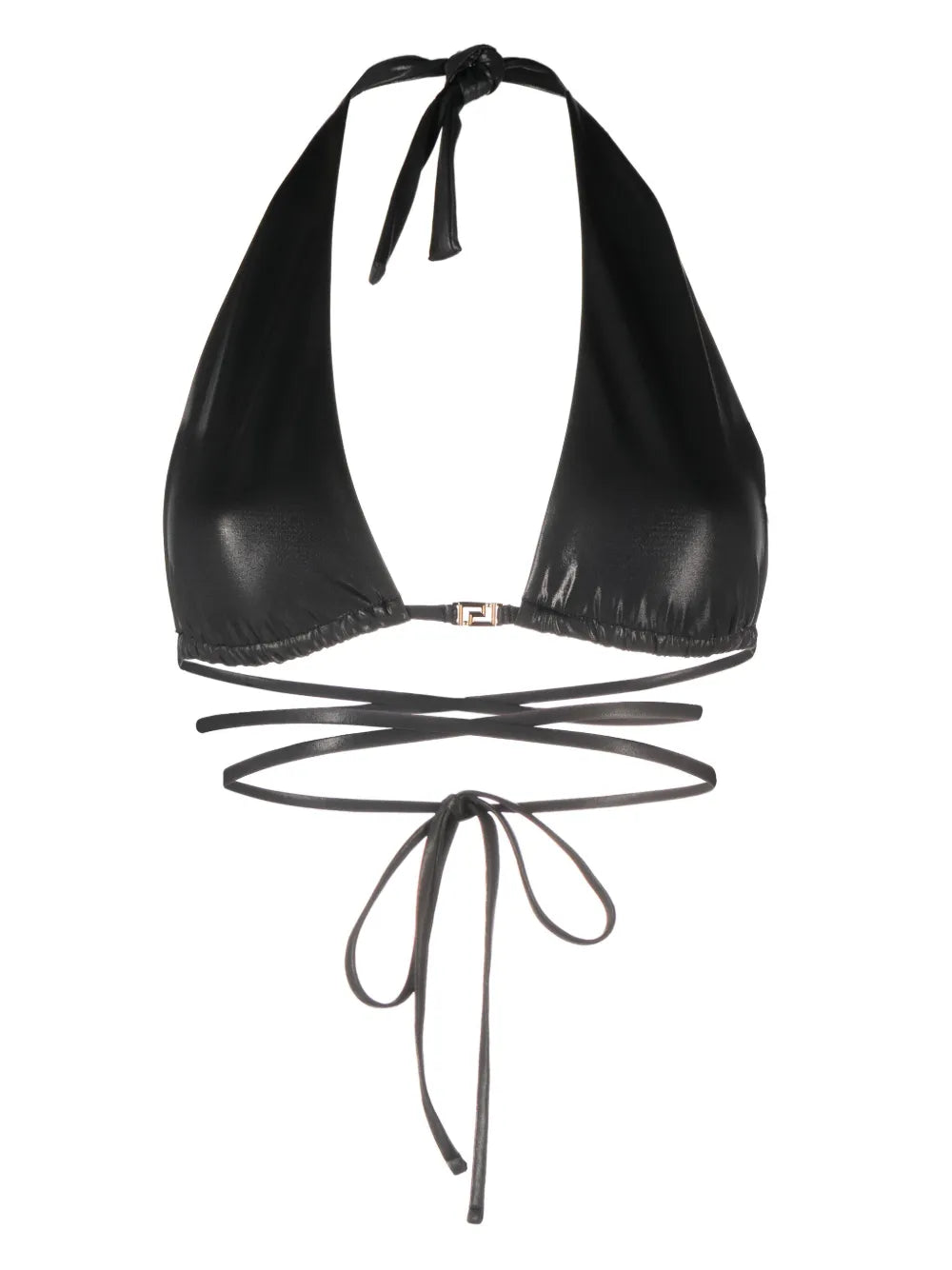 Greca-Detailed Triangle Bikini Top