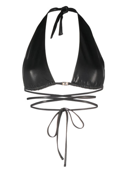 Greca-Detailed Triangle Bikini Top