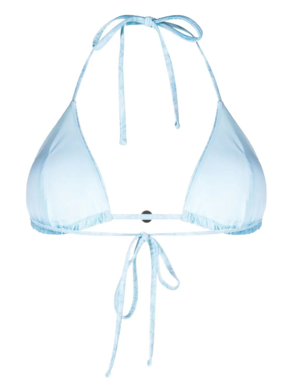 Barocco-Print Triangle Bikini Top