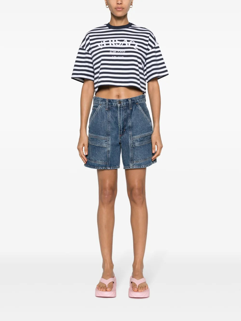 L'Ancora Versace Cropped T-Shirt