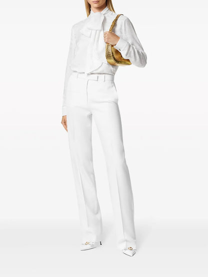 Virgin-Wool Tailored Trousers