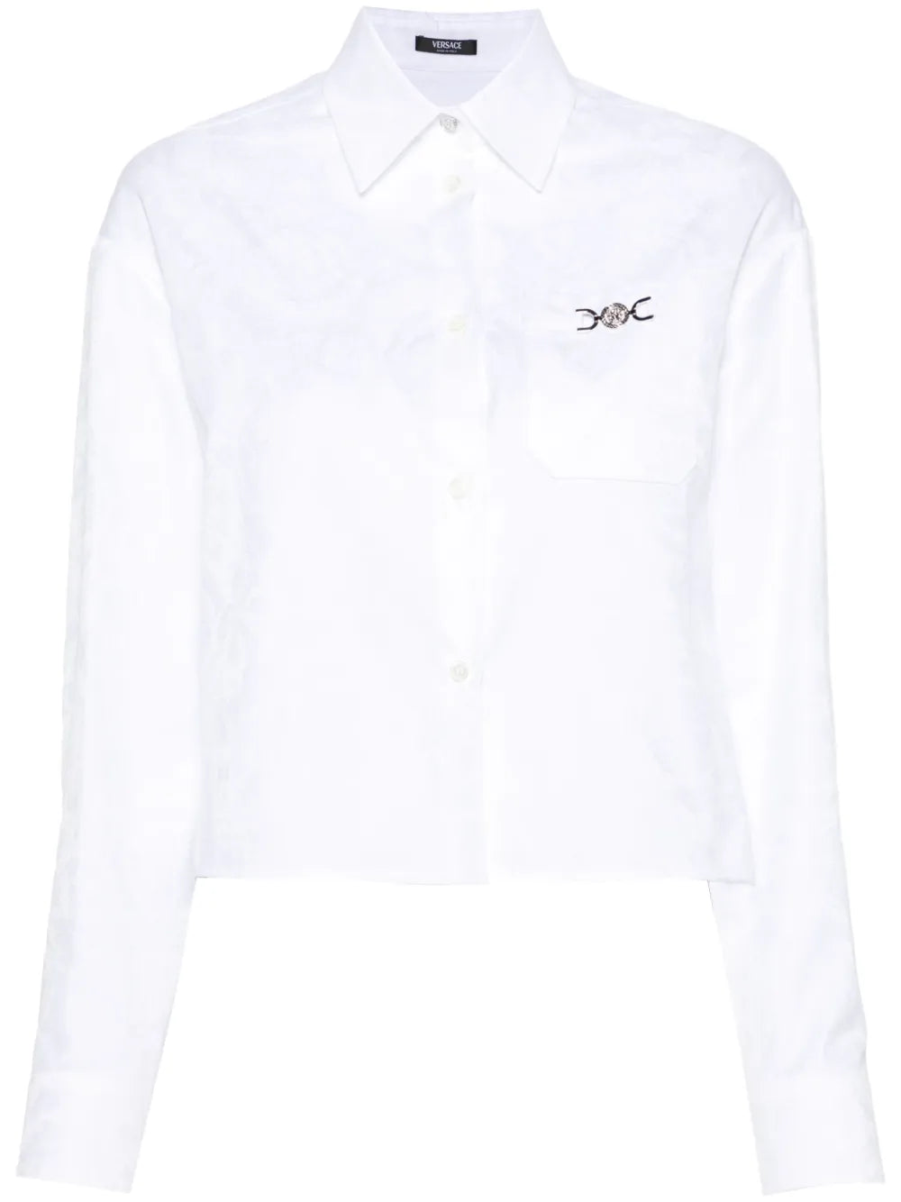 Barocco Jacquard Cropped Shirt