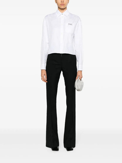 Barocco Jacquard Cropped Shirt