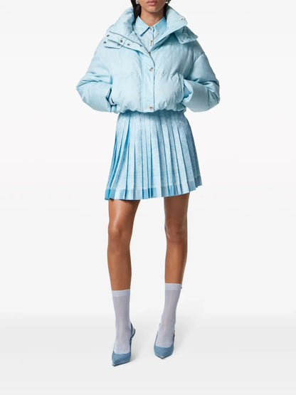 Barocco-Print Silk Skirt