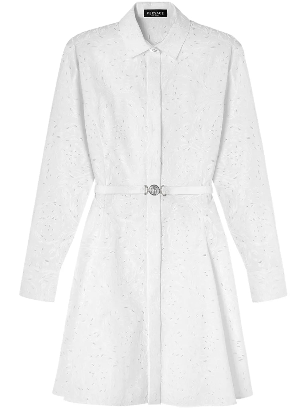 Sangallo Barocco-Embroidered Cotton Shirtdress