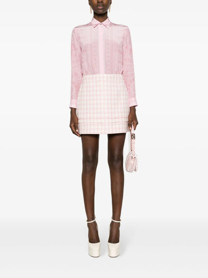 Barocco-Print Silk Shirt