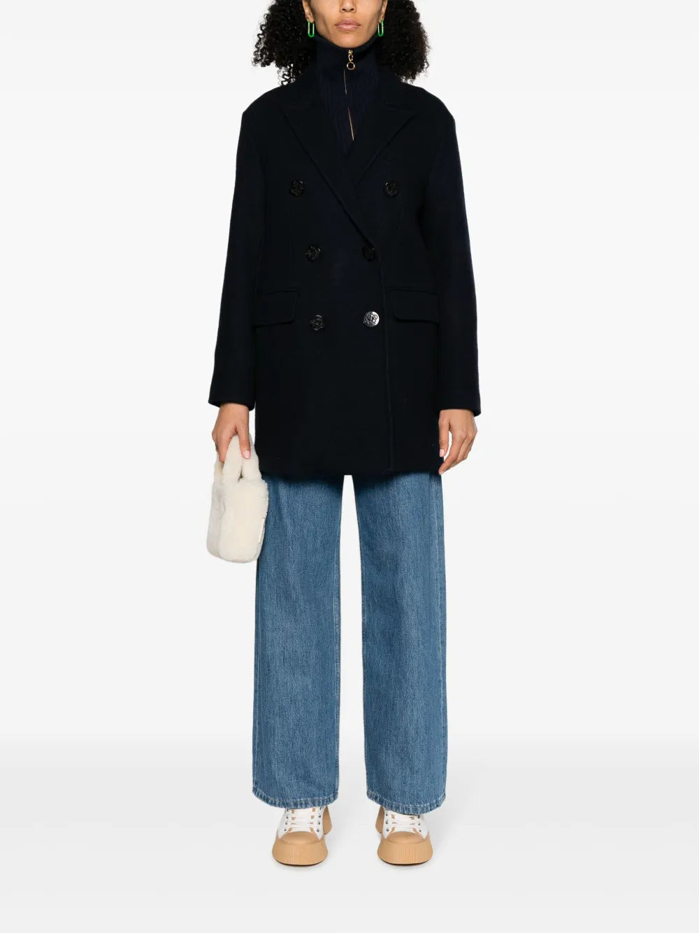 Double-Breasted Wool Coat