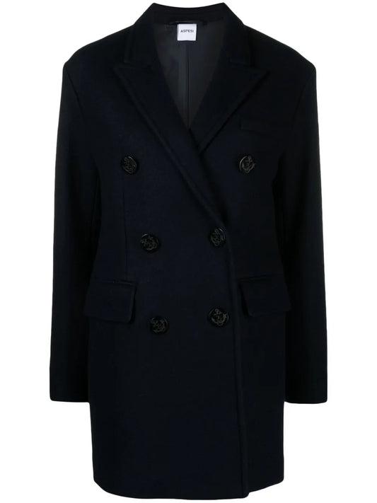 Double-Breasted Wool Coat