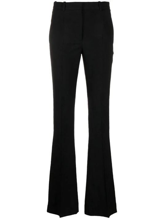 Baroque-Jacquard Flared Trousers