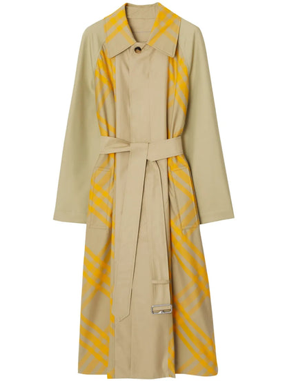 Ekd Checked Trench Coat