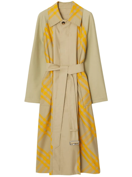 Ekd Checked Trench Coat