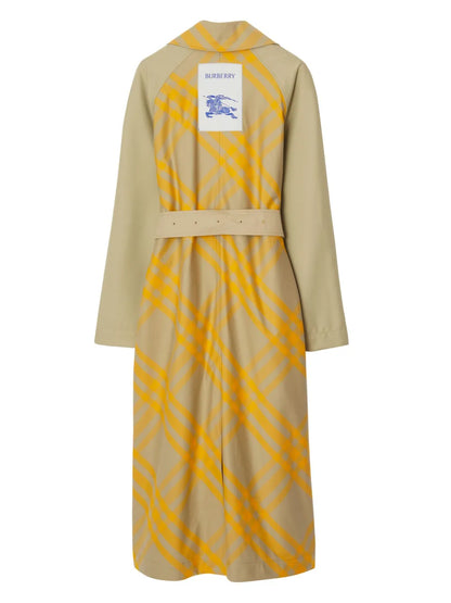 Ekd Checked Trench Coat