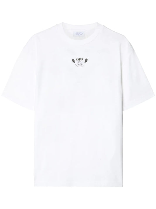 Arrow-Embroidered Cotton T-Shirt