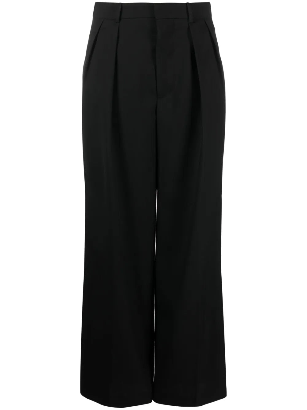 Pleated Wide-Leg Trousers