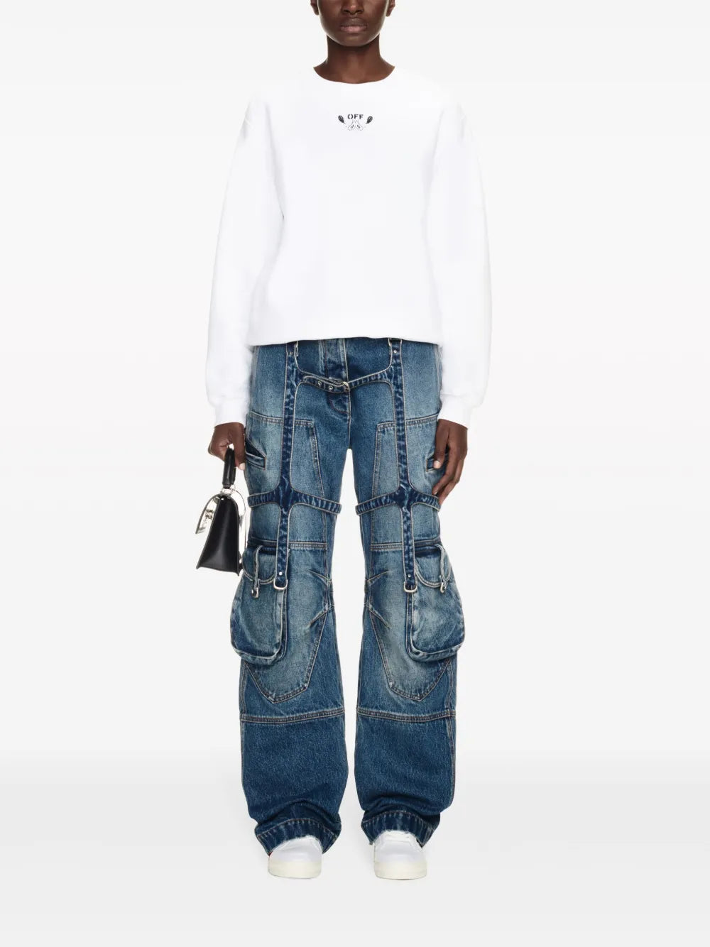 Bandana-Embroidered Cotton Sweatshirt