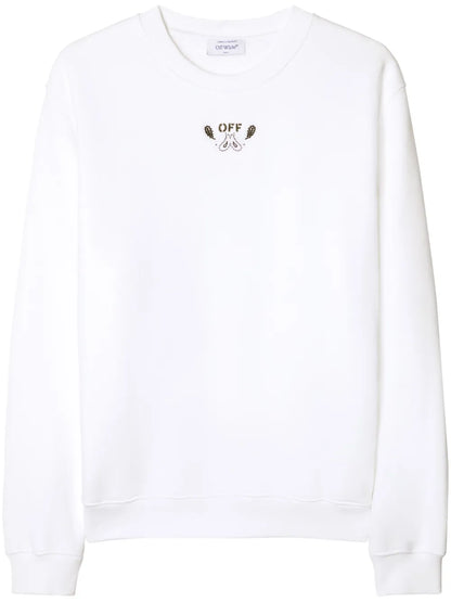 Bandana-Embroidered Cotton Sweatshirt