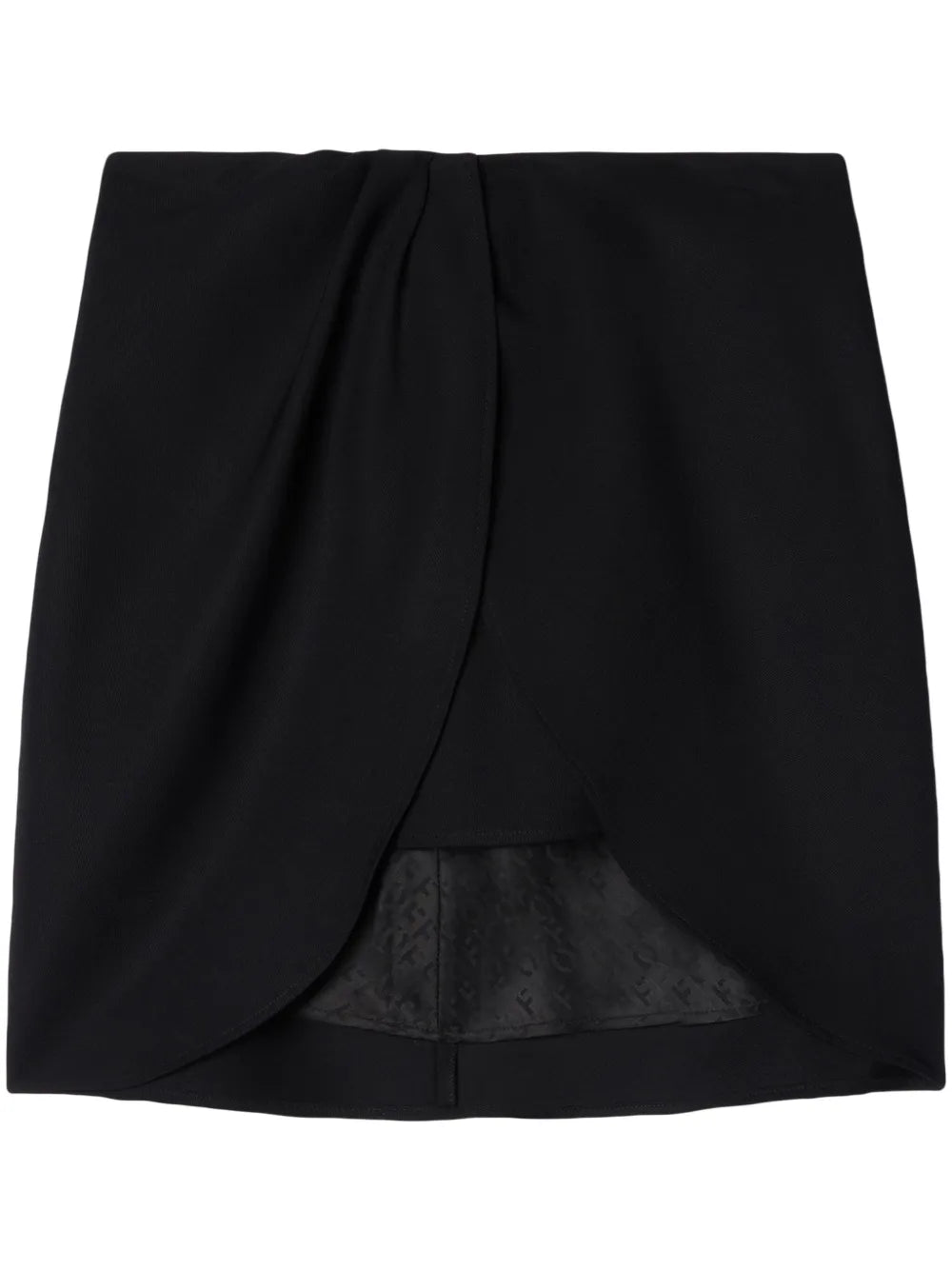 Wo Twist Wool Miniskirt