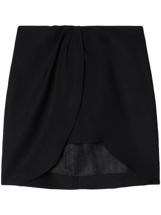 Wo Twist Wool Miniskirt