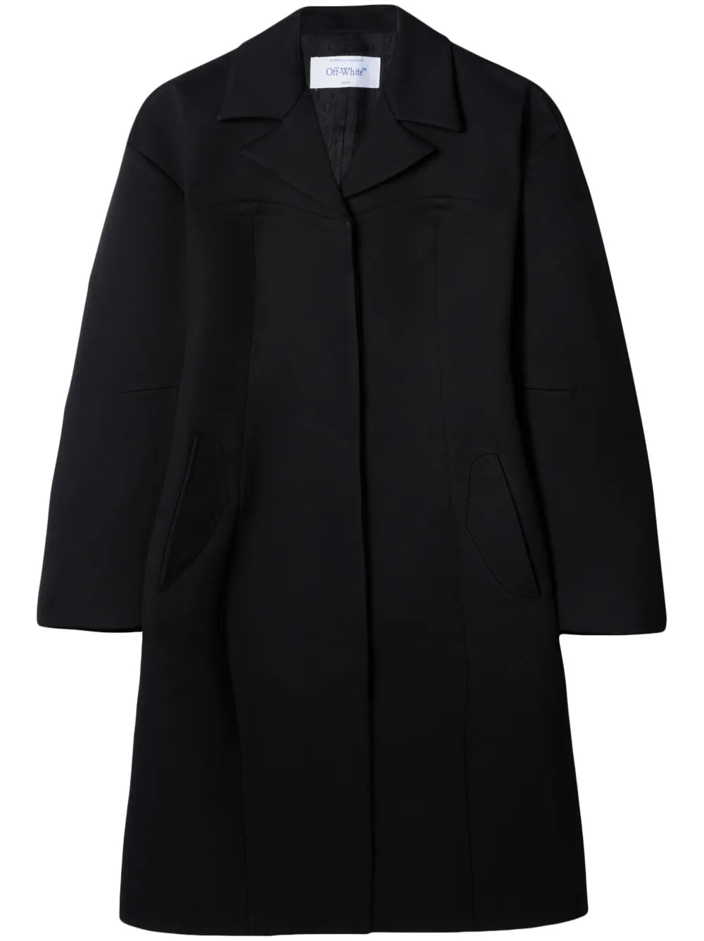 Round Techno Gab Single-Breasted Coat