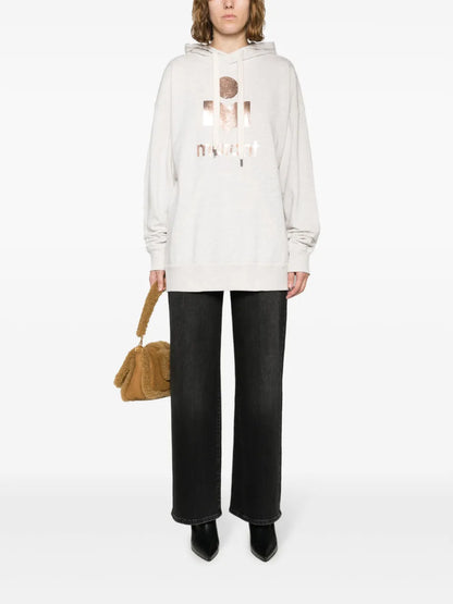 Mansel Logo-Print Drop-Shoulder Hoodie