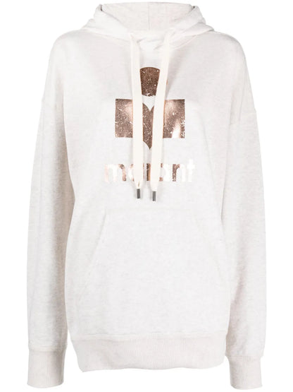 Mansel Logo-Print Drop-Shoulder Hoodie