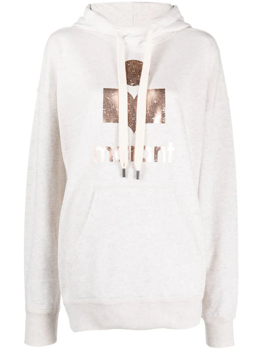 Mansel Logo-Print Drop-Shoulder Hoodie