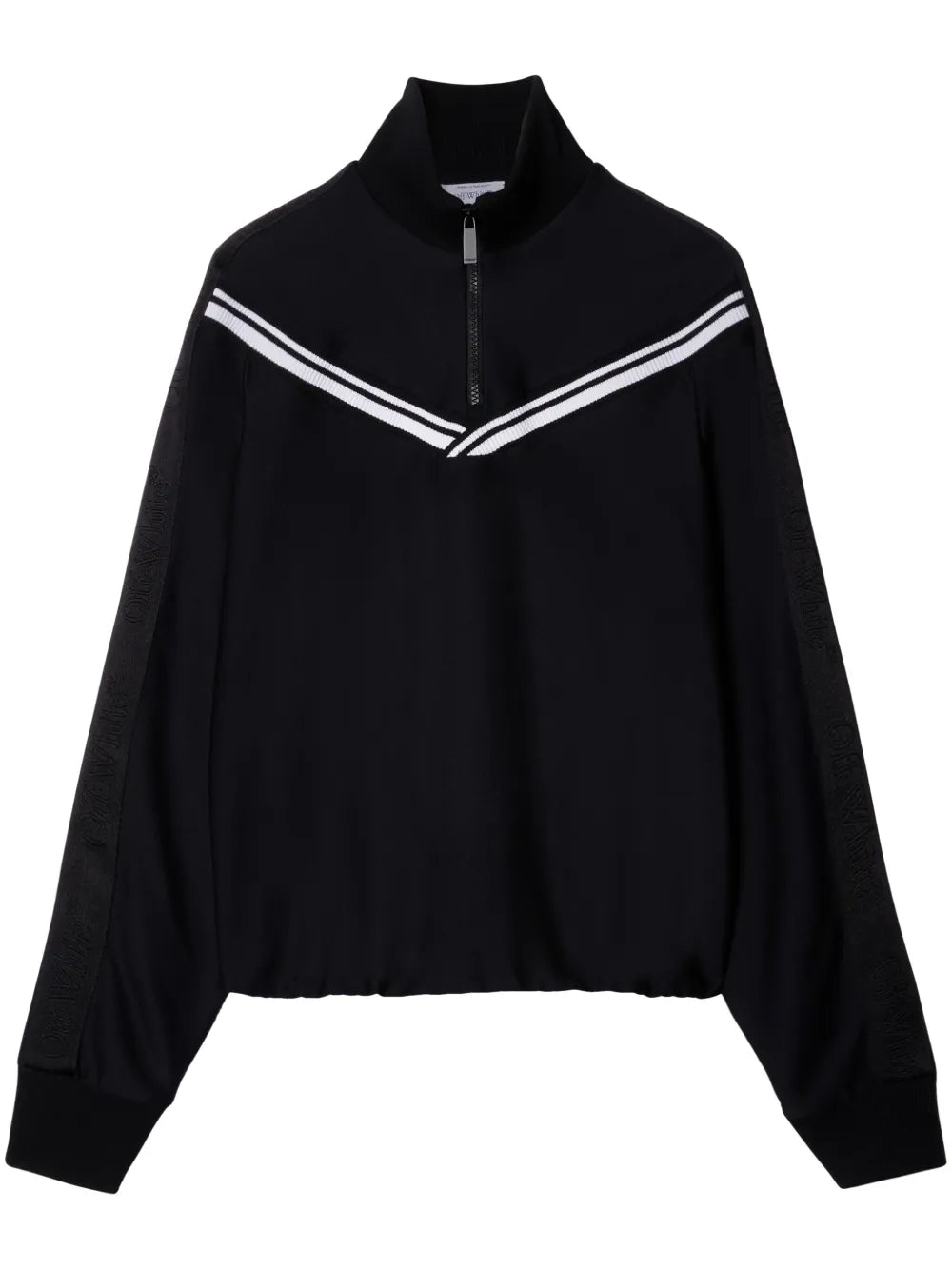 Logo-Band Ribbed Track Jacket