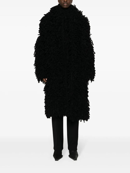 Faux-Fur Belted Coat