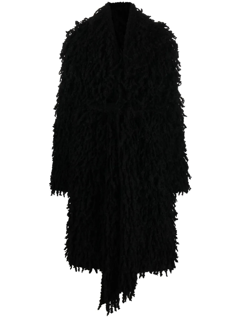 Faux-Fur Belted Coat