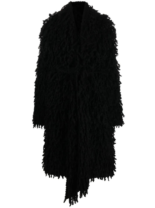 Faux-Fur Belted Coat