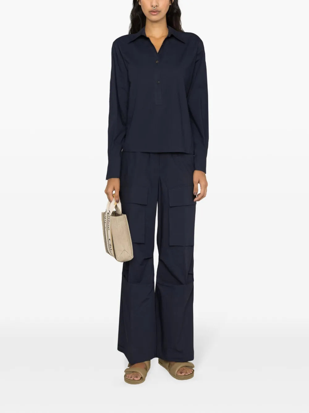 Straight-Leg Cargo Trousers