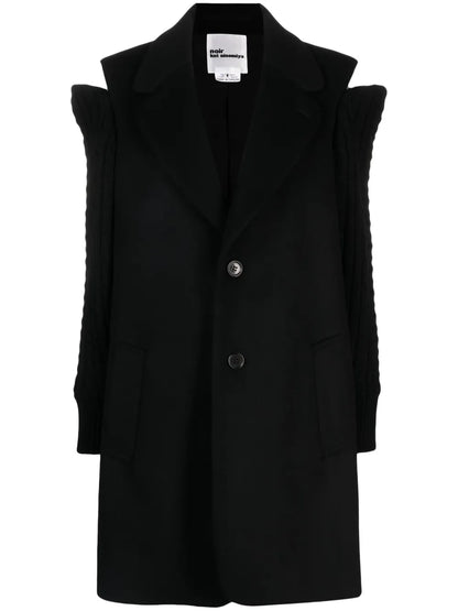 Cold-Shoulder Single-Breasted Coat