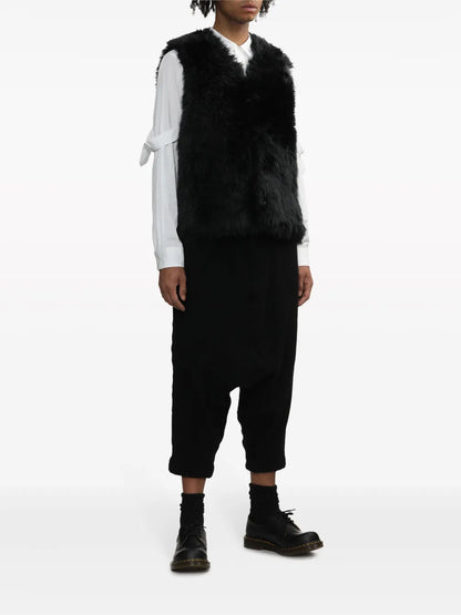 V-Neck Faux-Fur Gilet