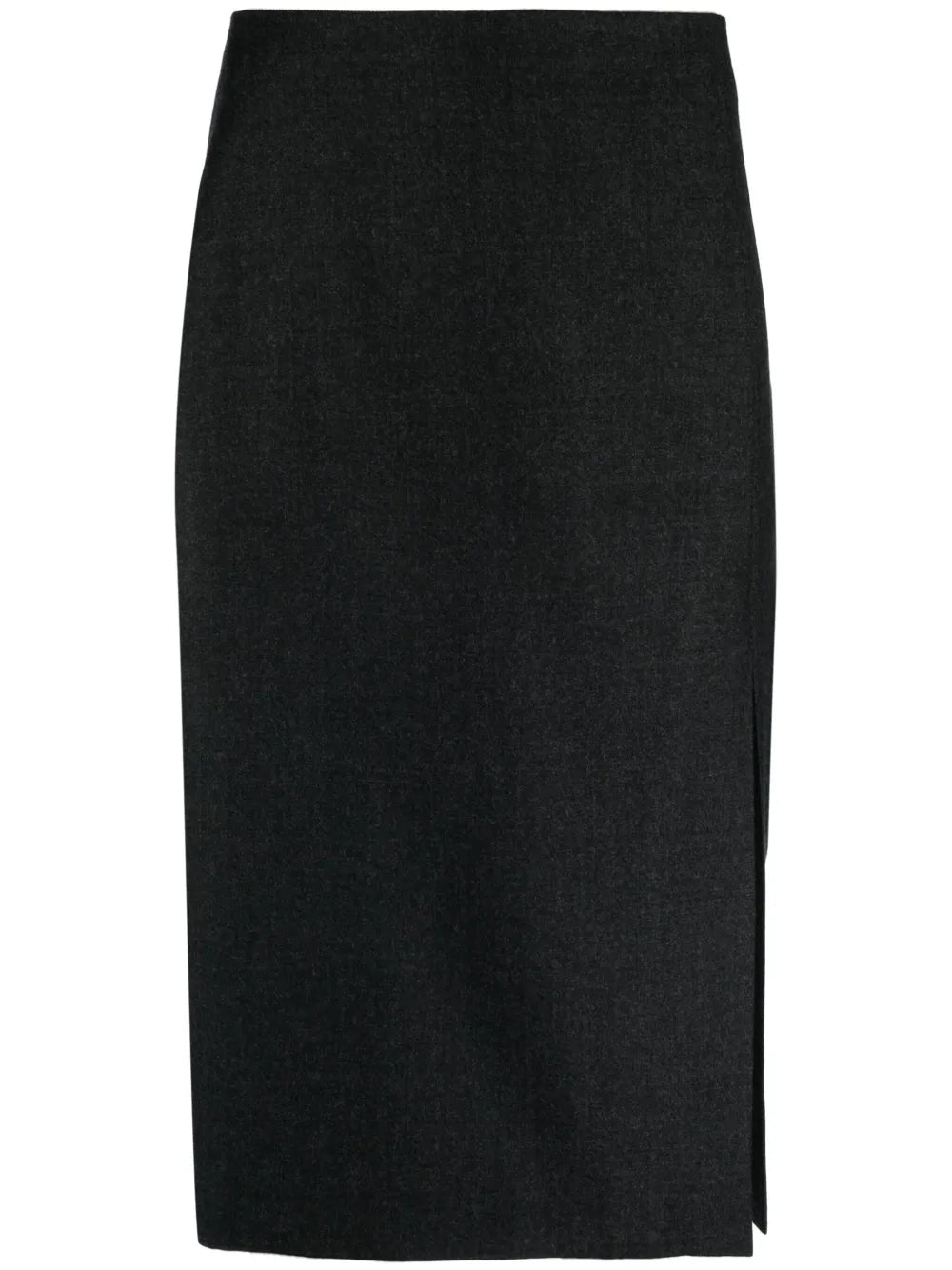 High-Waisted Virgin Wool Skirt