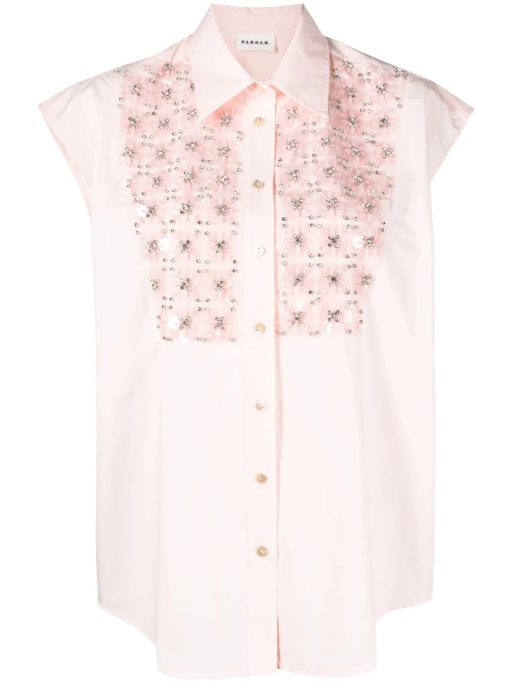 Rhinestone-Embellished Blouse