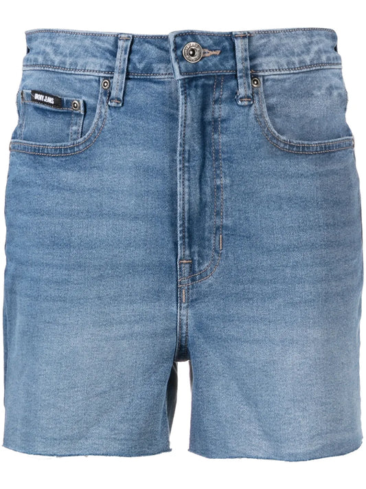 Kent High-Rise Denim Shorts
