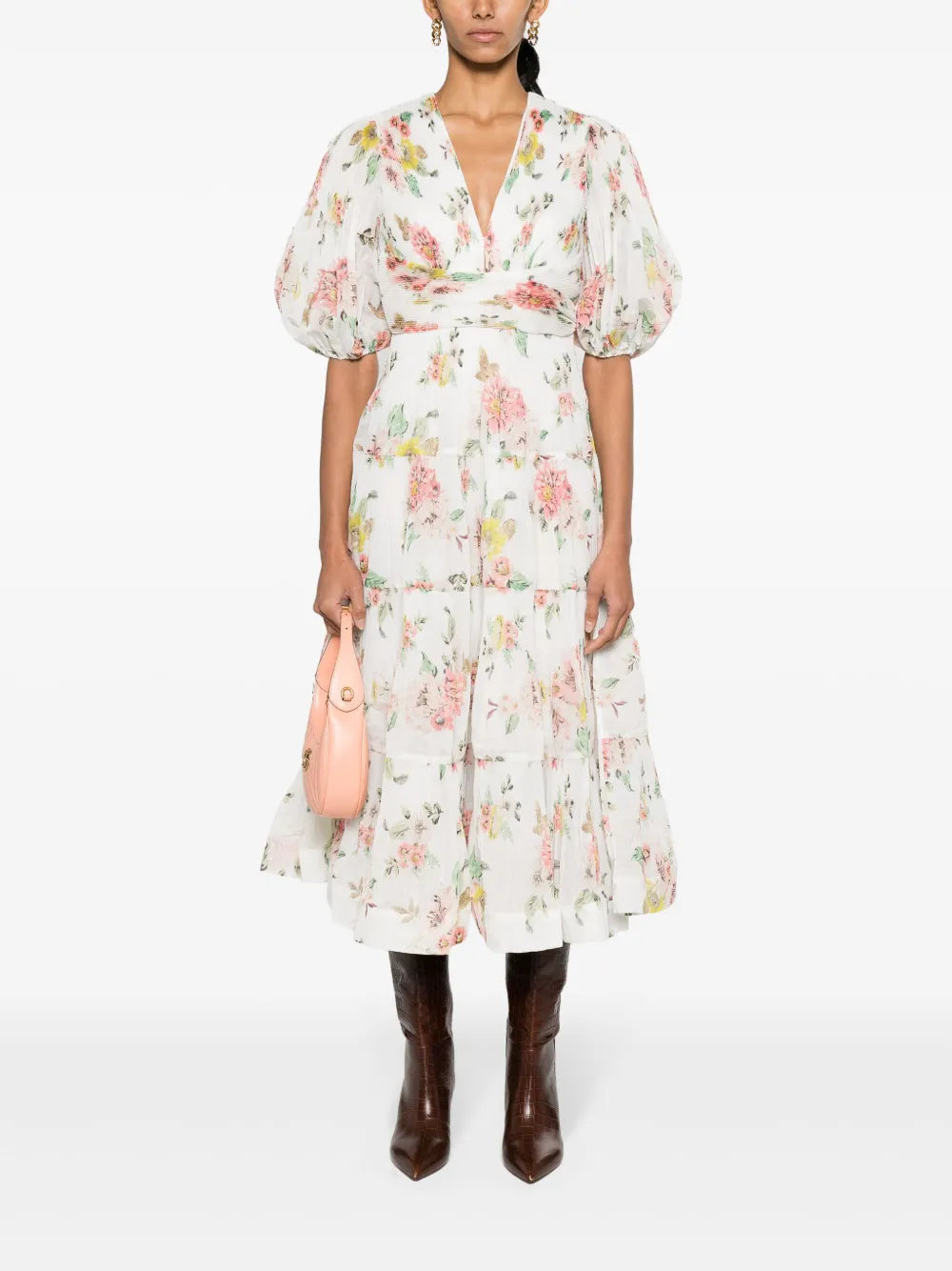 Pleated Midi Dress
