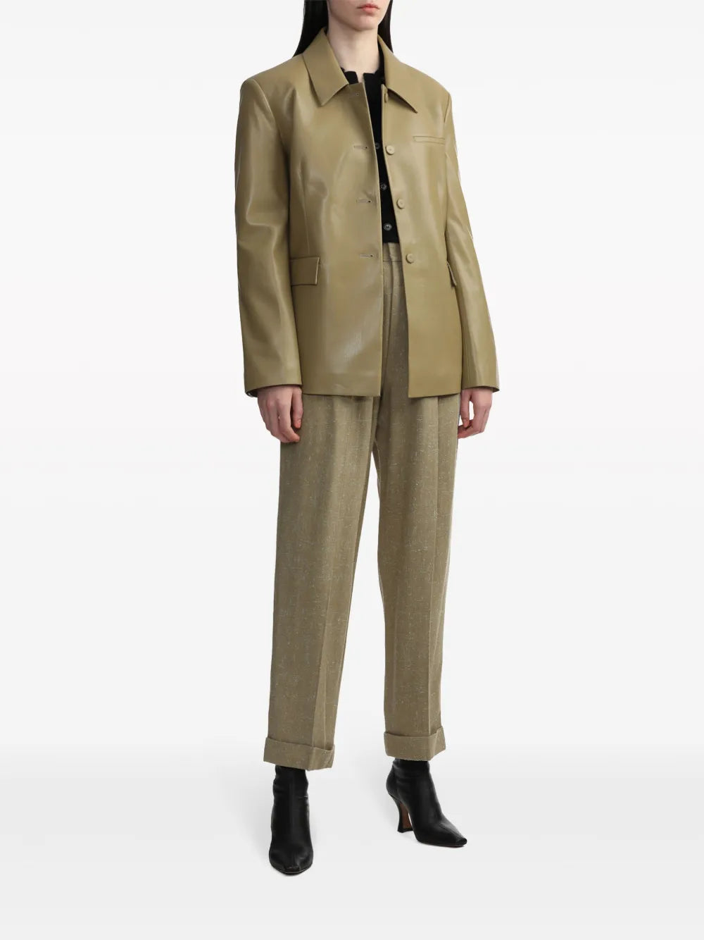 Biba Slim-Cut Tweed Trousers