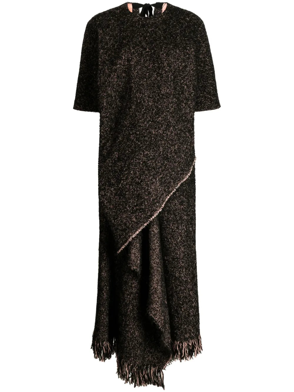 Mélange Fringed Midi Dress