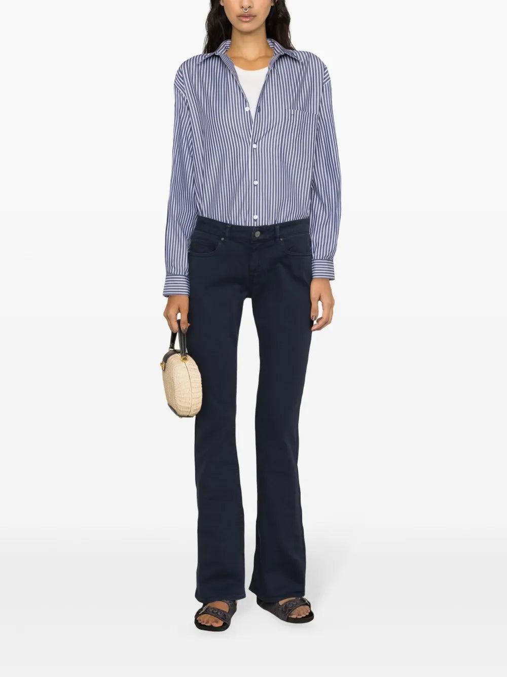 Low-Rise Bootcut Jeans