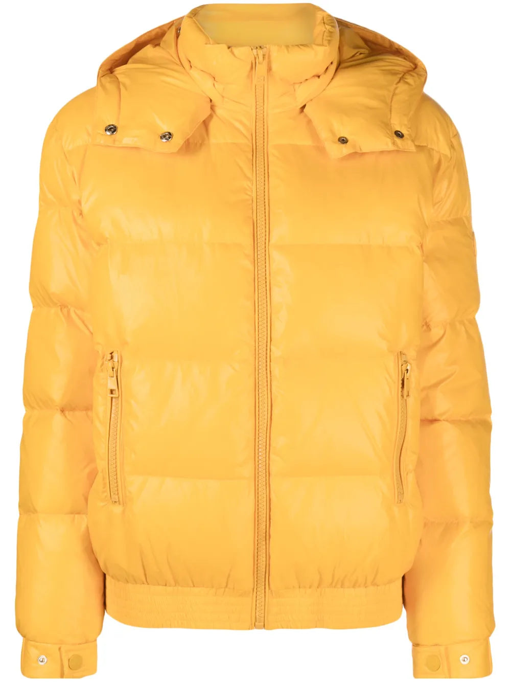 Logo-Plaque Hooded Puffer Jacket