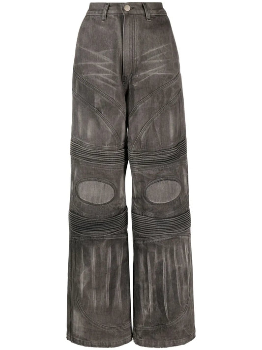 Knee-Pad Biker Jeans