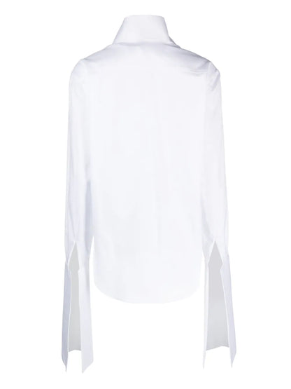 Split-Detail Poplin-Cotton Shirt