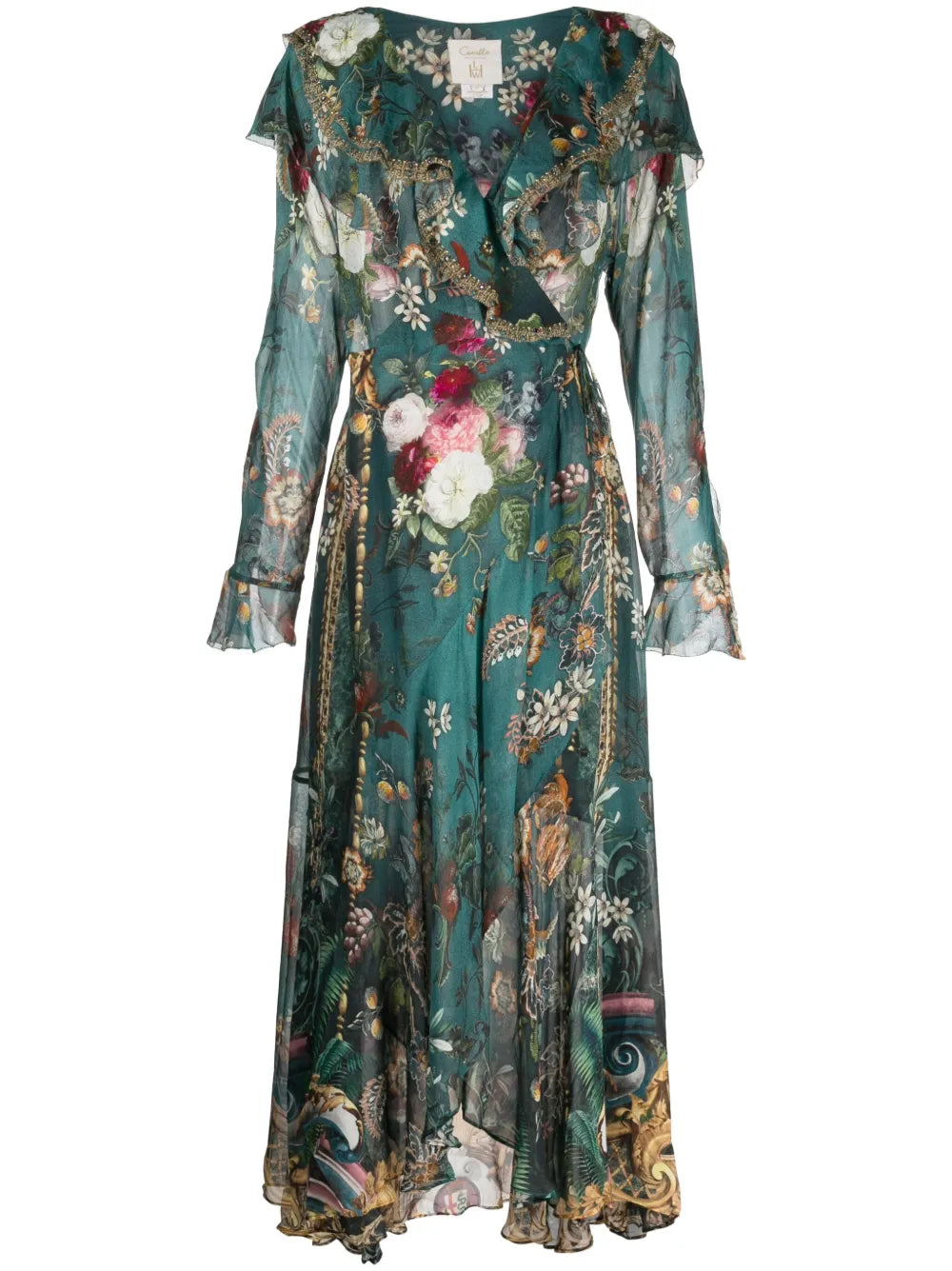 Verdis World Silk Wrap Dress