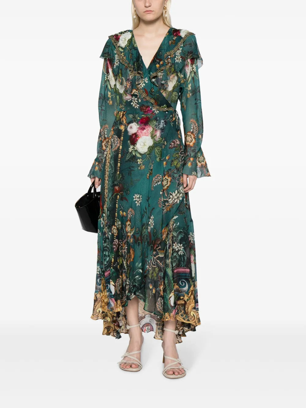 Verdis World Silk Wrap Dress
