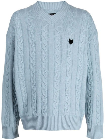 Panther Cable-Knit Jumper