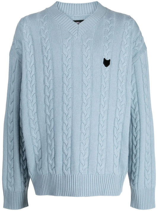 Panther Cable-Knit Jumper